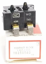 NIB EATON CUTLER-HAMMER 10250T40 CONTACT BLOCK 1 N.O. 1 N.C. SER. A4 - £19.26 GBP