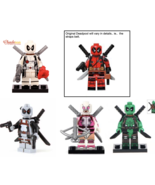 Deadpool characters comic superheroes minifigures building blocks custom... - $656.79 MXN