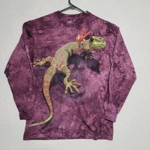 The Mountain Mens T Shirt Size M Purple Gecko Short Sleeve Casual - £19.13 GBP