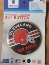 90s Cleveland Browns 3 1/2 in Button Wincraft - £7.85 GBP