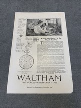 National Geographic Waltham Watches Know the Works Print Ad KG - £9.30 GBP