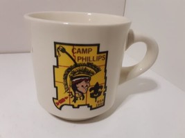Vintage 1991 Boy Scouts BSA Camp Phillips Coffee Mug Cup - £15.65 GBP