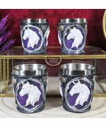 Mythical Fantasy Celtic Sacred Unicorn Shot Glasses 2-Ounce Set Of 4 Nov... - $548.16 MXN