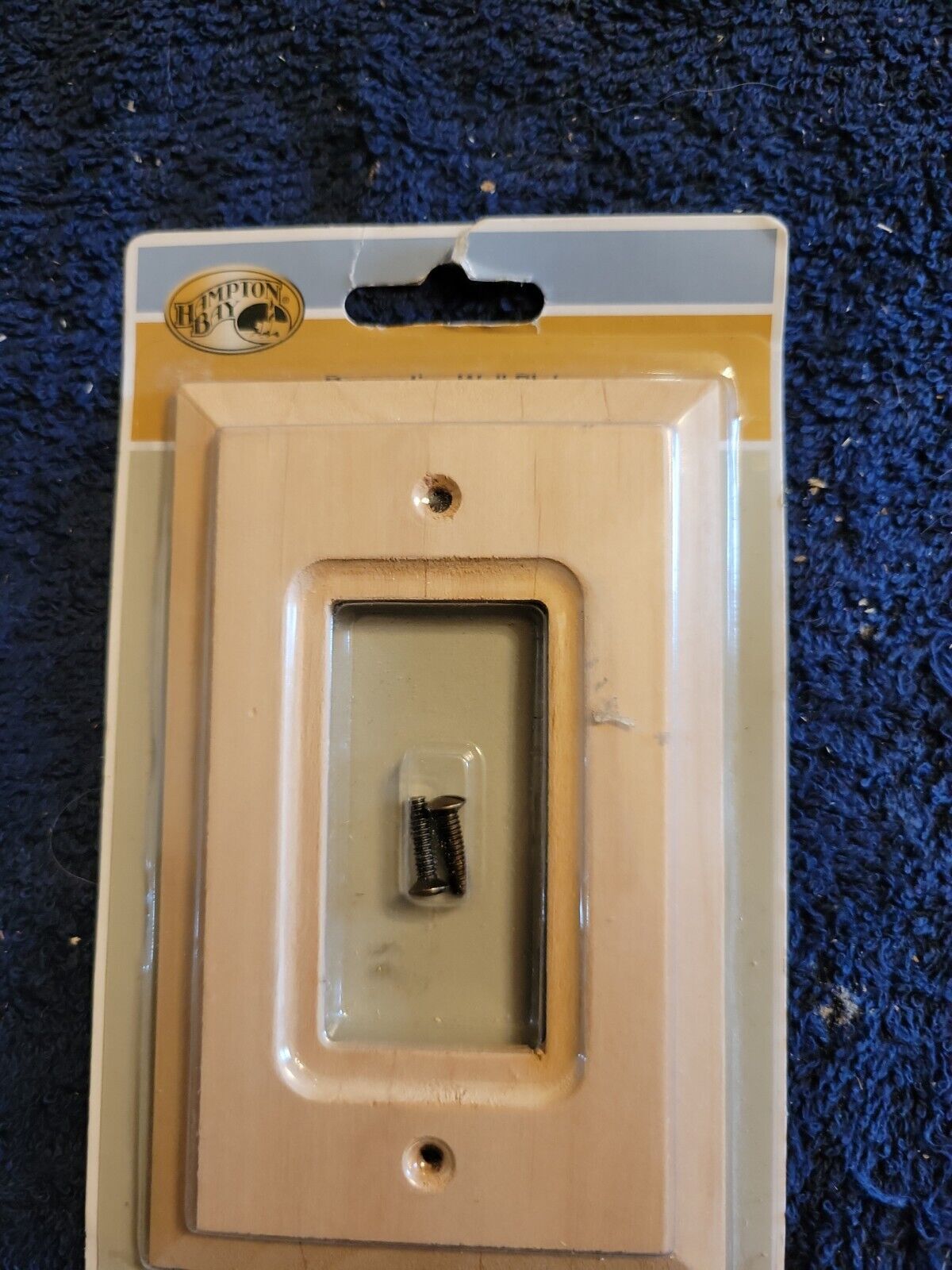 HAMPTON BAY 810614 CABIN NATURAL WOOD FINISH 180RHB ROCKER SWITCH WALL PLATE - $17.99