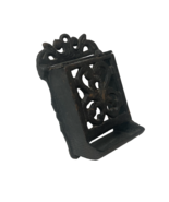 Cast Iron Wood Match Stick Holder Wall Hanging with Hinged Lid Black Vin... - $334.27 MXN