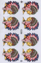 AU186 American Indian Scooter Sticker Decal Racing Tuning Size 27x18 cm/... - £3.18 GBP