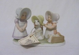Home Interior Homco 1994 Masterpiece Circle Of Friends Be Happy Figurine - £11.18 GBP