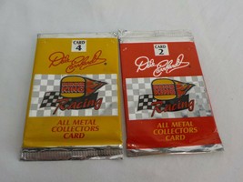 1998 Dale Earnhardt Burger King All Metal Trade Card #2 and  #4 - £7.85 GBP