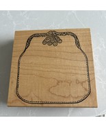 Me &amp; Carrie Lou Negligee New Vintage Large Purse Wood Stamp 4.25”x4.25” - $137.34 MXN