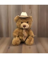 Russ Cowboy Teddy Bear Plush Stuffed Animal with Hat and Tie Western 10” - £7.32 GBP