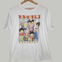 Dragon Ball Z Shirt Mens XL White Graphic Crew Neck Shueisha Toei Animat... - £11.75 GBP