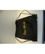 BARK LOVER DRAWSTRING BAG NEW BLACK &amp; YELLOW 13 1/2&quot; X 18 1/4&quot; - $170.97 MXN