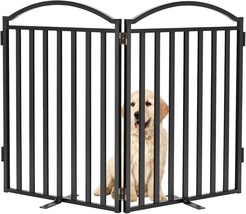 Malier Metal Freestanding Dog Gates, 32&#39;&#39; 48&#39;&#39; Extra Wide Black 2 Panels - $961.54 MXN