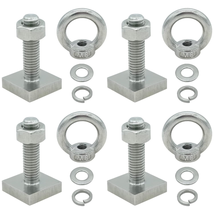 4 Count T-Bolts for Roof Rack, M8 Female Thread Lifting Eye Nut with T-S... - £15.32 GBP