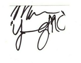 Young MC Signed 2x3 Index Card Bust a Move Marvin Young - £23.42 GBP