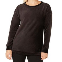 allbrand365 designer Womens Activewear Velour Top Size X-Small Color Noir - £22.75 GBP