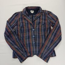 Converse One Star Women's Multicolor Stripes 3-Button Shirt Blazer Size Small image 15