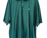 Masters Polo Shirt Mens XXL Green Stripe Augusta National Golf Shop Cott... - $28.04