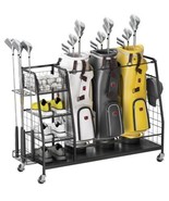 Staransun Golf Bag Organizer for Garage - 3 Golf Bag Storage Rack with L... - $13,085.46 MXN