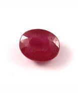 Natural Ruby Oval Shape Faceted Loose Gemstone For Jewelry Making 13x10mm - $72.99