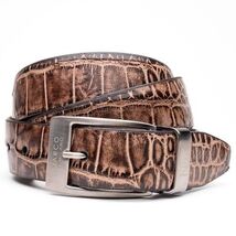 Emilio Genuine Exotic Alligator Belt Antique Orix image 3
