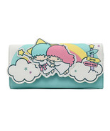 Loungefly x Little Twin Stars Kiki Lala Kawaii Rainbow Pastel Clouds Wallet - $64.99