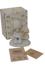 Precious Moments Loving Is Sharing Porcelain Figurine #E-3110/B - $12.99