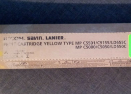 Ricoh Savin Lanier Genuine Toner MP C5501 841453  YELLOW - £55.91 GBP