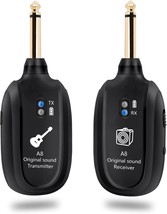 A8 Wireless Guitar Transmitter Receiver System - 2.4Ghz Rechargeable, - £15.76 GBP