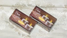 LED TEA CANDLES flameless two-2 pk white 1.5&quot; diameter (office-1) - £3.16 GBP