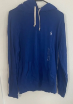 Polo Ralph Lauren Cotton-Blend Jersey Hoodie Blue size M Lightweight NWT - £35.25 GBP
