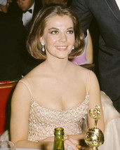 Natalie Wood Lovely Candid Smiling Low Cut Evening Dress Golden Globe 16... - $69.99