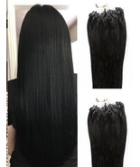 18″, 22&quot; 100g,100S ,Micro Loop Rings Beads Tipped Human Hair Extensions # 1 - $108.89+