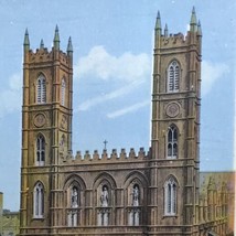 Notre Dame Cathedral Montreal Canada 1940s Postcard Vintage - $13.95