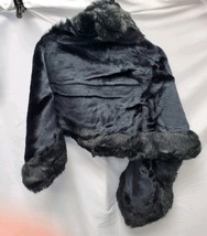 Zofirao Women's One Size Fashion Soft Long Faux Fox Fur Shawl Black image 4