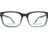 Konishi Eyeglasses Frames KA5727 C3 BROWN TEAL Square Full Rim 54-17-140 - £33.06 GBP
