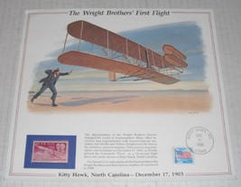 Wright Brothers-Kitty Hawk..85 year commemorative--A....1949 + 1988 stamps. - $9.95