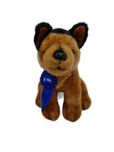 FAO Schwarz Blue Ribbon German Shepherd Plush Stuffed Puppy Dog 10&quot; Toys R Us - £14.96 GBP