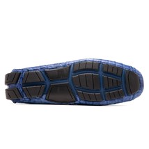 Parma Genuine Caiman Belly Slip On Loafers Blue Jeans image 5