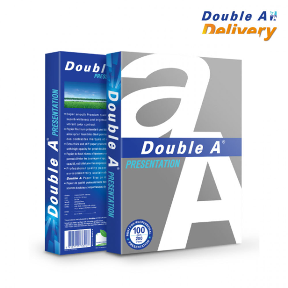 Double A A4 Copy Paper 100gsm 200pcs (White) - $39.90