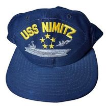 VTG. USS NIMITZ U.S Navy Ship Hat U.S Military Official Ball Cap With 5 ... - $14.00
