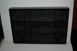 Black 12 Hole Cubby Wall Storage Shadow Box Trinket Display 19.5x13 - £23.97 GBP