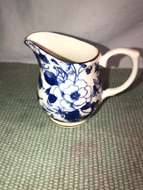 Golden Crown Blue And White Creamer England MintTea - £7.98 GBP