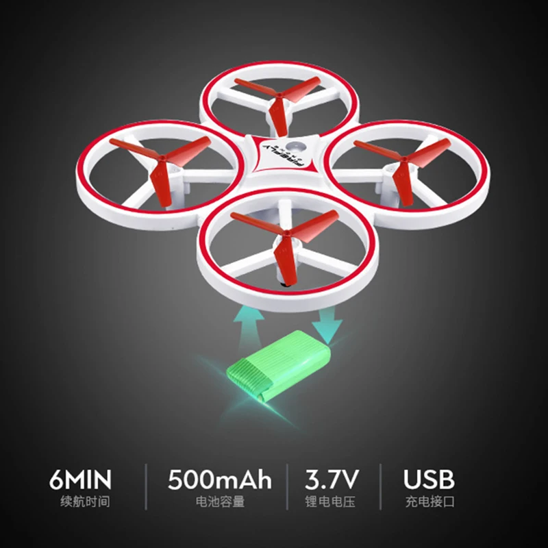 Mini RC Quadcopter Induction Drone UFO Smart Watch Remote Sensing Gesture - £25.45 GBP+