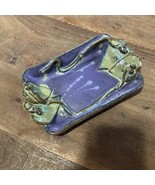 Studio Art Pottery  Purple Hearts Trinket/Soap Dish 8”x5” - €11,96 EUR