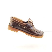 Timberland Classic Brown Leather Handsewn 3 Eye Lug Boat Shoes Women&#39;s  ... - $64.44