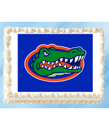 Florida Gators Edible Image Topper Cupcake Cake Frosting 1/4 Sheet 8.5 x... - $11.75