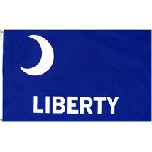 AES Ft Fort Moultrie Liberty Moon Flag Banner 5x8 Foot 5ft x 8ft 150D Su... - £43.46 GBP