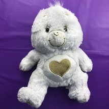 Rare Care Bears HEART OF GOLD White Plush 25th Anniversary Limited !!! - $51.43