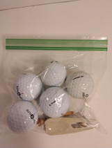 Top Flite Golf Balls Mix Bag / Lot of 5 Golf Balls with 2 Golf Tees - £6.57 GBP